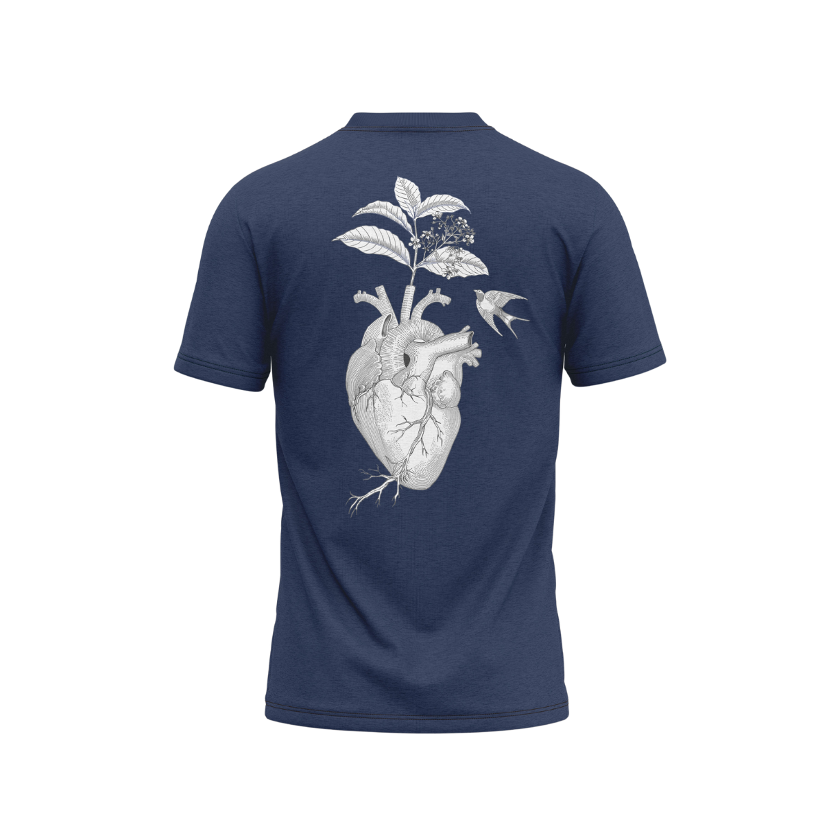 Camiseta A Corda do Meu Coração Azul Marinho